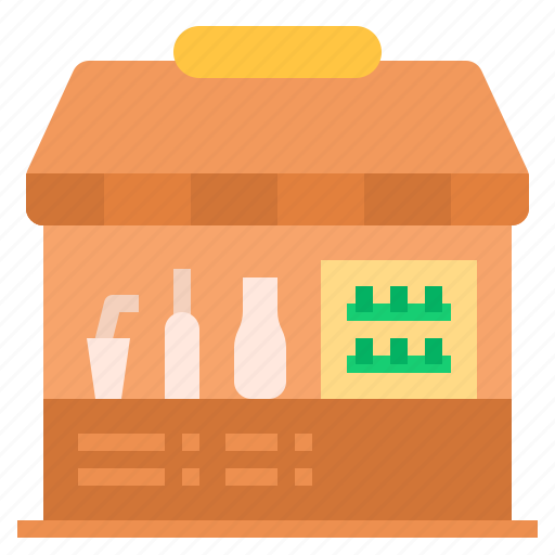 Beverage, juice, kiosk, stand, drink booth, drink stall, refreshment stall icon - Download on Iconfinder