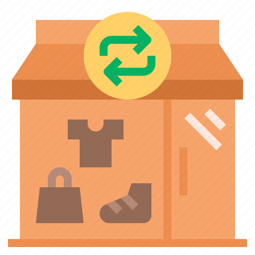 Clothing, old, recycle, recycled, used, second hand, second hand shop icon - Download on Iconfinder