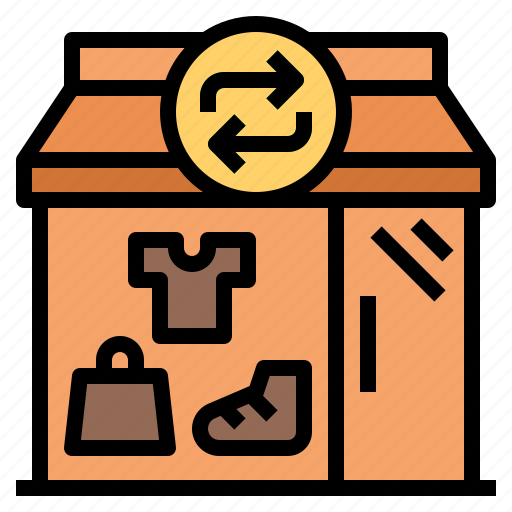 Clothing, old, recycle, recycled, used, second hand, second hand shop icon - Download on Iconfinder