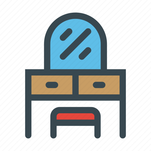 Beauty, chair, makeup, mirror, table, vanity icon - Download on Iconfinder