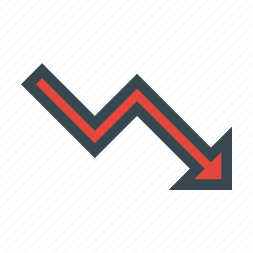 Arrow, bankrupt, chart, down, finance, graph icon - Download on Iconfinder