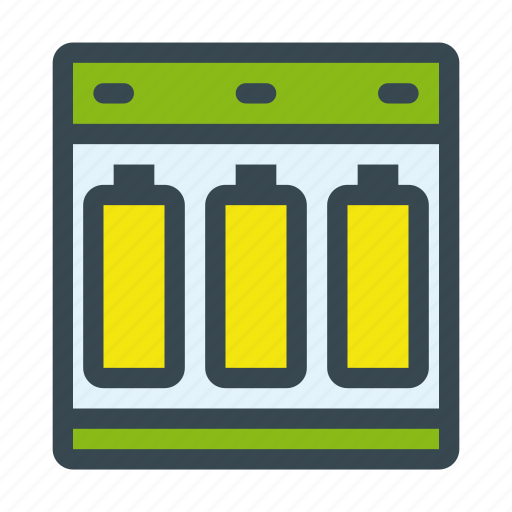 Batteries, battery, charge, charger, energy icon - Download on Iconfinder