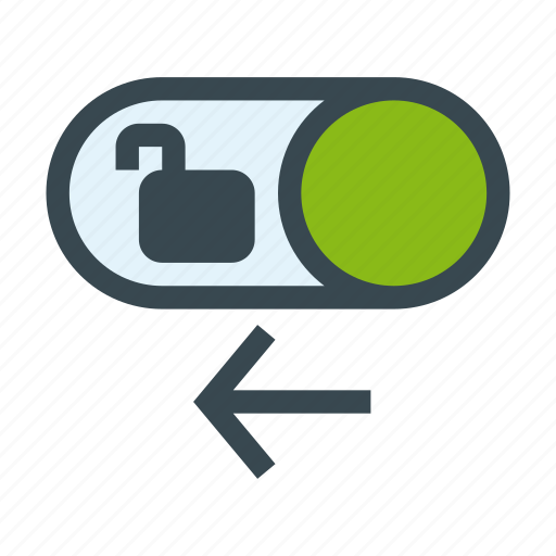 Left, lock, locked, off, slide, toggle icon - Download on Iconfinder