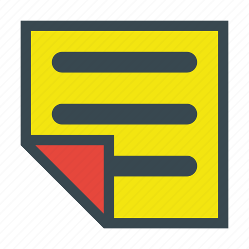 Note, notes, paper, post, postit, sticky icon - Download on Iconfinder