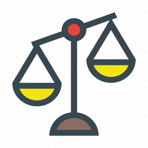 Balance, inequality, injustice, of, pair, scale, scales icon - Download on Iconfinder