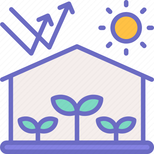 Greenhouse, plant, growth, agriculture, farm icon - Download on Iconfinder