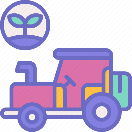 Tractor, farm, agriculture, transportation, harvesting icon - Download on Iconfinder