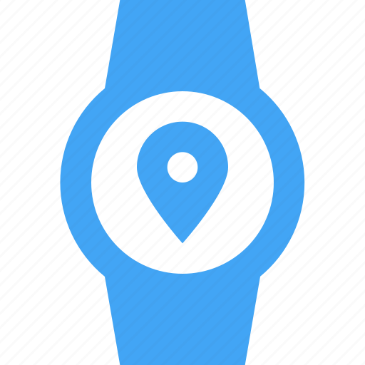 Clock, location, smart watch, time, watch icon - Download on Iconfinder