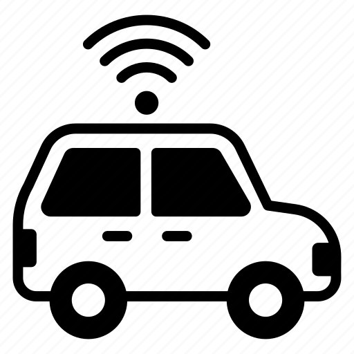Autonomous car, autonomous vehicle, wifi car, smart car, smart vehicle icon - Download on Iconfinder