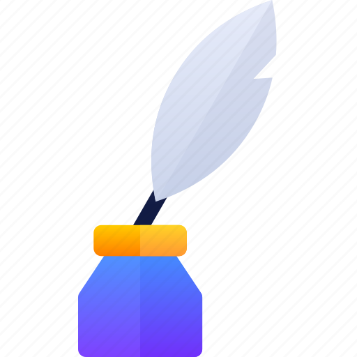 Feather, pen, tint, write icon - Download on Iconfinder