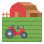 barn, country, farm, field, smart 