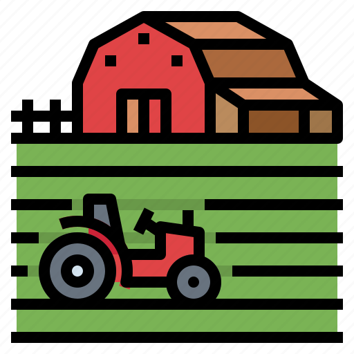 Barn, country, farm, field, smart, tractor icon - Download on Iconfinder