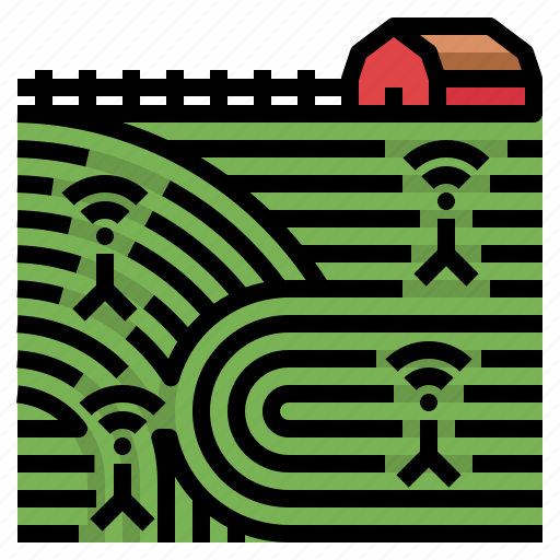 Crop, farm, field, network, smart icon - Download on Iconfinder