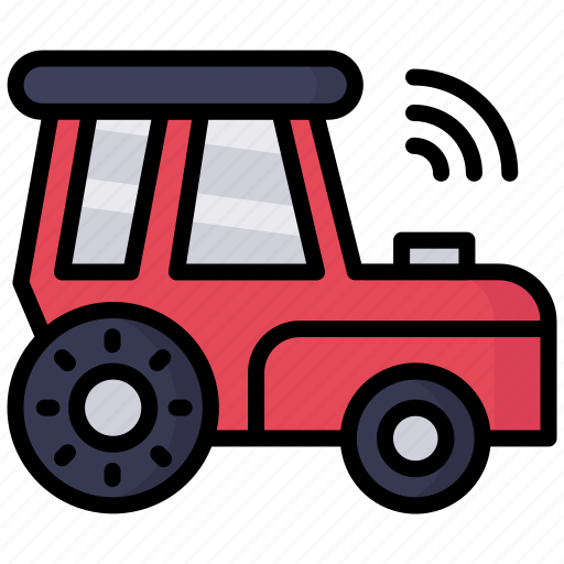 Car, smart farm, tractor, transportation, wireless icon - Download on Iconfinder