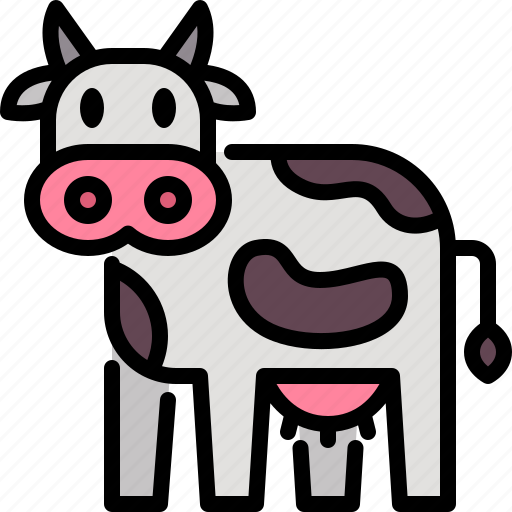 Cow, animal, smart farm, farming, agriculture, technology icon - Download on Iconfinder