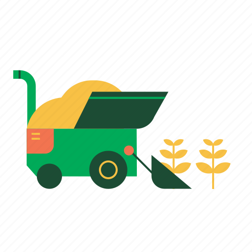 Agricultural, agriculture, cultivated, farm, farming, harvest, harvester icon - Download on Iconfinder