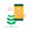 agriculture, humidity, smart farm, smartphone, temperature, temperature monitor, weather