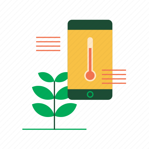 Agriculture, humidity, smart farm, smartphone, temperature, temperature monitor, weather icon - Download on Iconfinder
