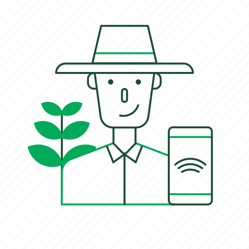 Agricultural, agriculture, farm, farmer, smart farm, smartphone, technology icon - Download on Iconfinder