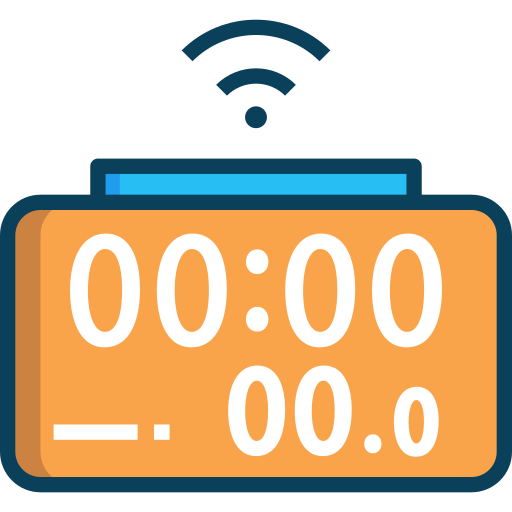 Alarm clock, digital clock, internet of things, smart clock icon - Download on Iconfinder