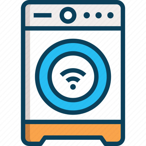 Digital, electronics, internet of things, smart washing machine, washing machine icon - Download on Iconfinder