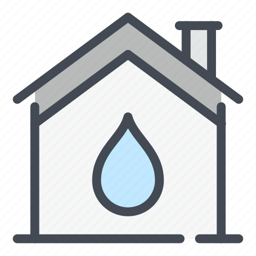 Smart, home, house, watter, supply, drop, property icon - Download on Iconfinder