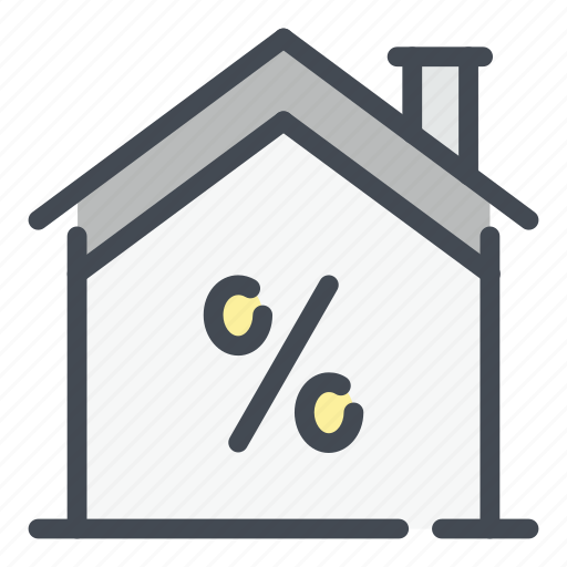 Building, discount, percentage, tax, mortgage, house icon - Download on Iconfinder