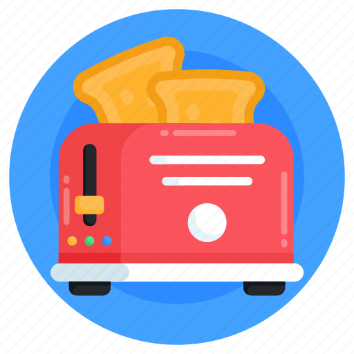 Toaster, toasting machine, kitchenware, electronic device, kitchen device icon - Download on Iconfinder