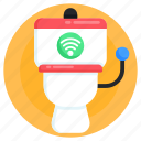 smart commode, wireless commode, smart washroom, iot, internet of thing