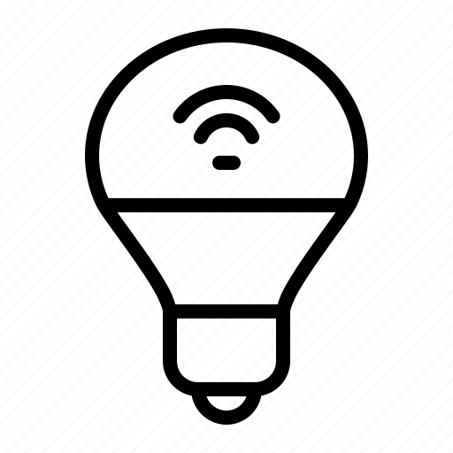 Smart light, smart lighting, smart bulb, lamp, light bulb, bulb, bright icon - Download on Iconfinder