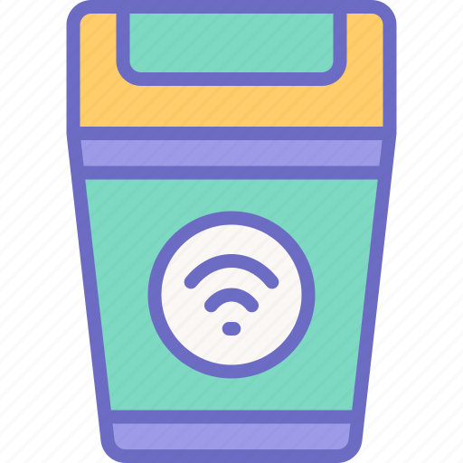 Trash, smart, garbage, wireless, delete icon - Download on Iconfinder