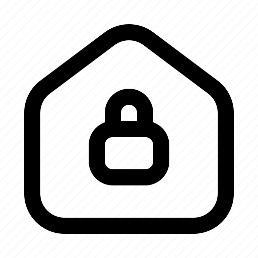 Home, lock, house, building icon - Download on Iconfinder