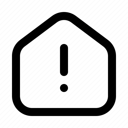Home, warning, house, building icon - Download on Iconfinder