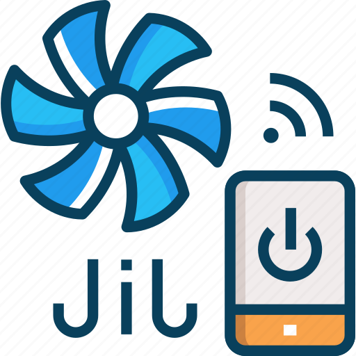 Cooler, fan, online, remote, remote control icon - Download on Iconfinder