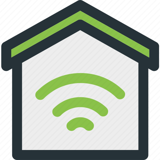 Home, smart, building, house, network, wifi, wireless icon - Download on Iconfinder