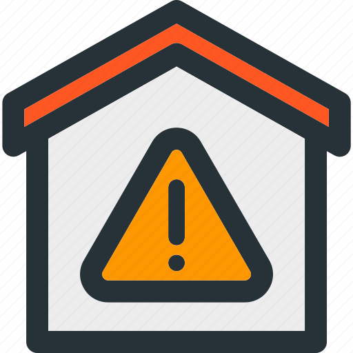 Home, smart, alert, building, error, property icon - Download on Iconfinder