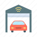 smart garage, car, transport, automobile, vehicle, sensor, parking, household