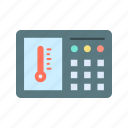 thermostat, smart, heat, sensor, monitoring, control, temperature, household