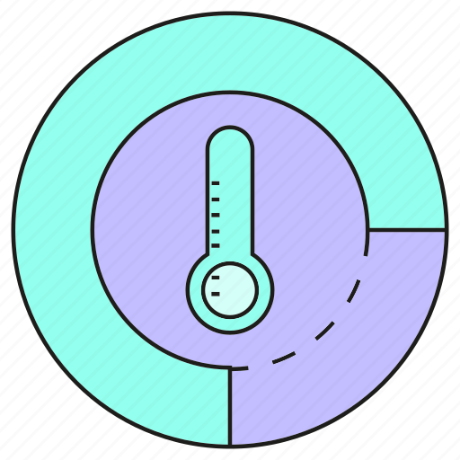Gauge, measure, temperature measurer, thermometer, thermostat icon - Download on Iconfinder