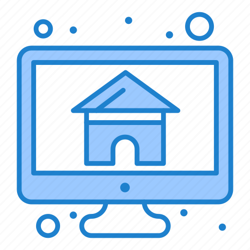 Computer, home, house, monitor, screen icon - Download on Iconfinder