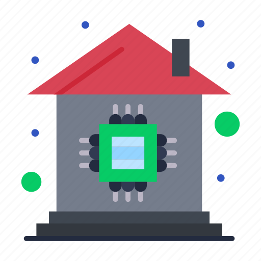 Automation, chip, home, house, microchip icon - Download on Iconfinder
