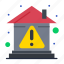 alert, building, error, home, property 