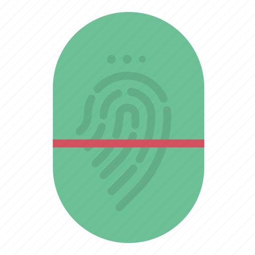 Fingerprint, identification, detective, evidence, interface icon - Download on Iconfinder
