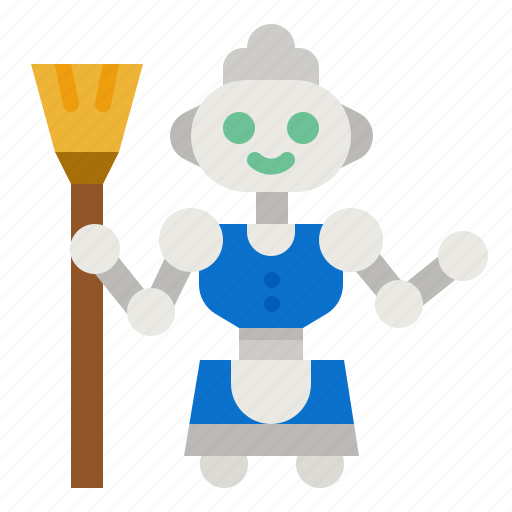 Robot, artificial, intelligence, electronics, maid icon - Download on Iconfinder