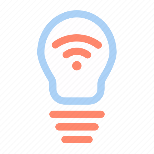 Bulb, light, idea, lamp, creative, wifi, smart icon - Download on Iconfinder