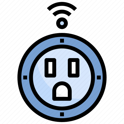 Socket, smart, plug, electricity, internet, of, things icon - Download on Iconfinder