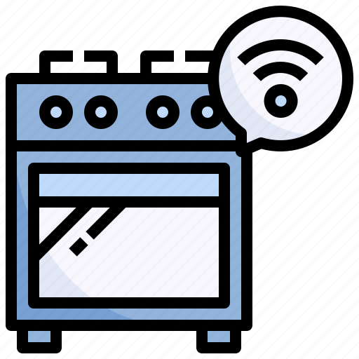 Stove, internet, of, things, gas, smart, home icon - Download on Iconfinder