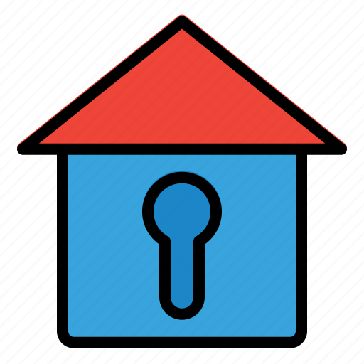 Locked house, smart home, home living, wireless, wifi, internet, electronics icon - Download on Iconfinder