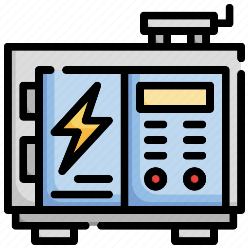 Electric, generator, electricity, electrical, electrician, energy icon - Download on Iconfinder