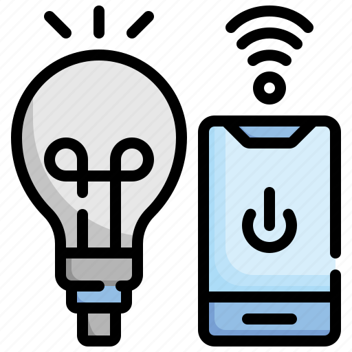 Smart, light, wireless, lighting, bulb, electronics icon - Download on Iconfinder